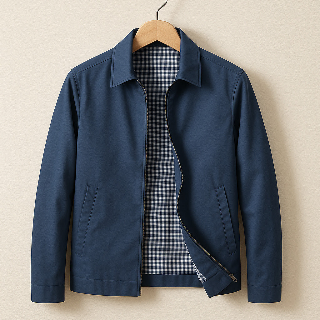 Casual Jacket Men's Slim Fit with Zip Closure - Image 2