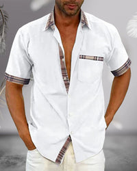 Julian – Button-Up  Short Sleeve Shirt - Image 1