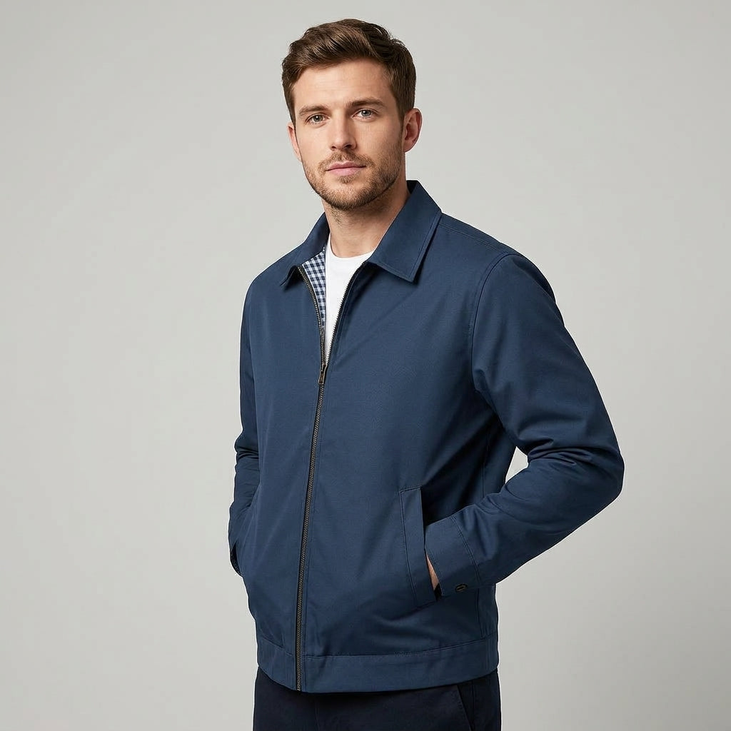 Casual Jacket Men's Slim Fit with Zip Closure - Image 6
