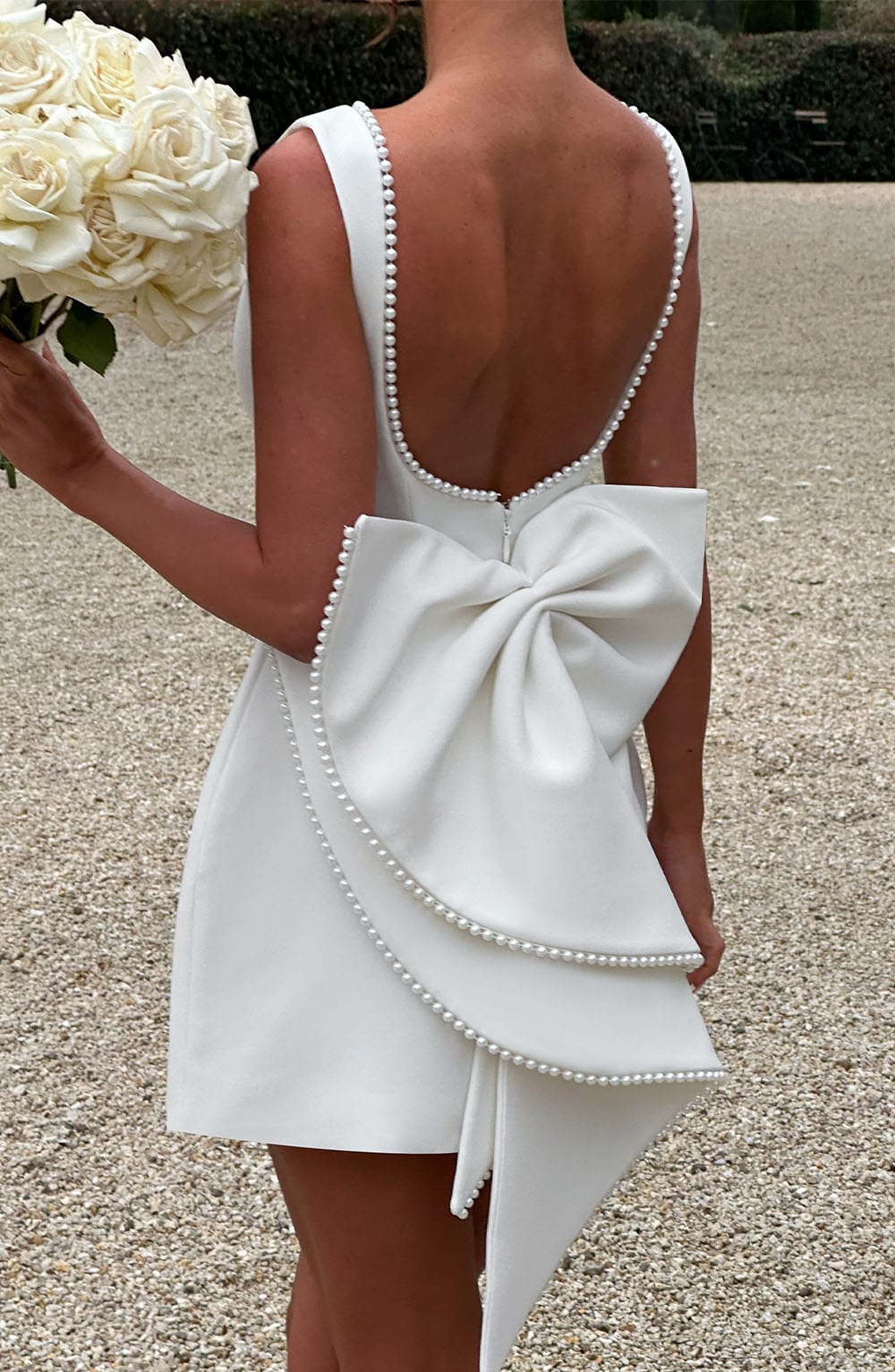 Sophia – Women Elegant Bow Detail Dress - Image 12