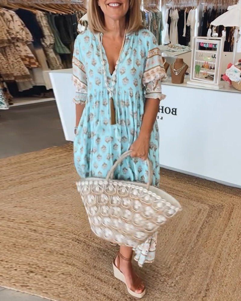 Sophia – Women Floral Print Maxi Dress - Image 13