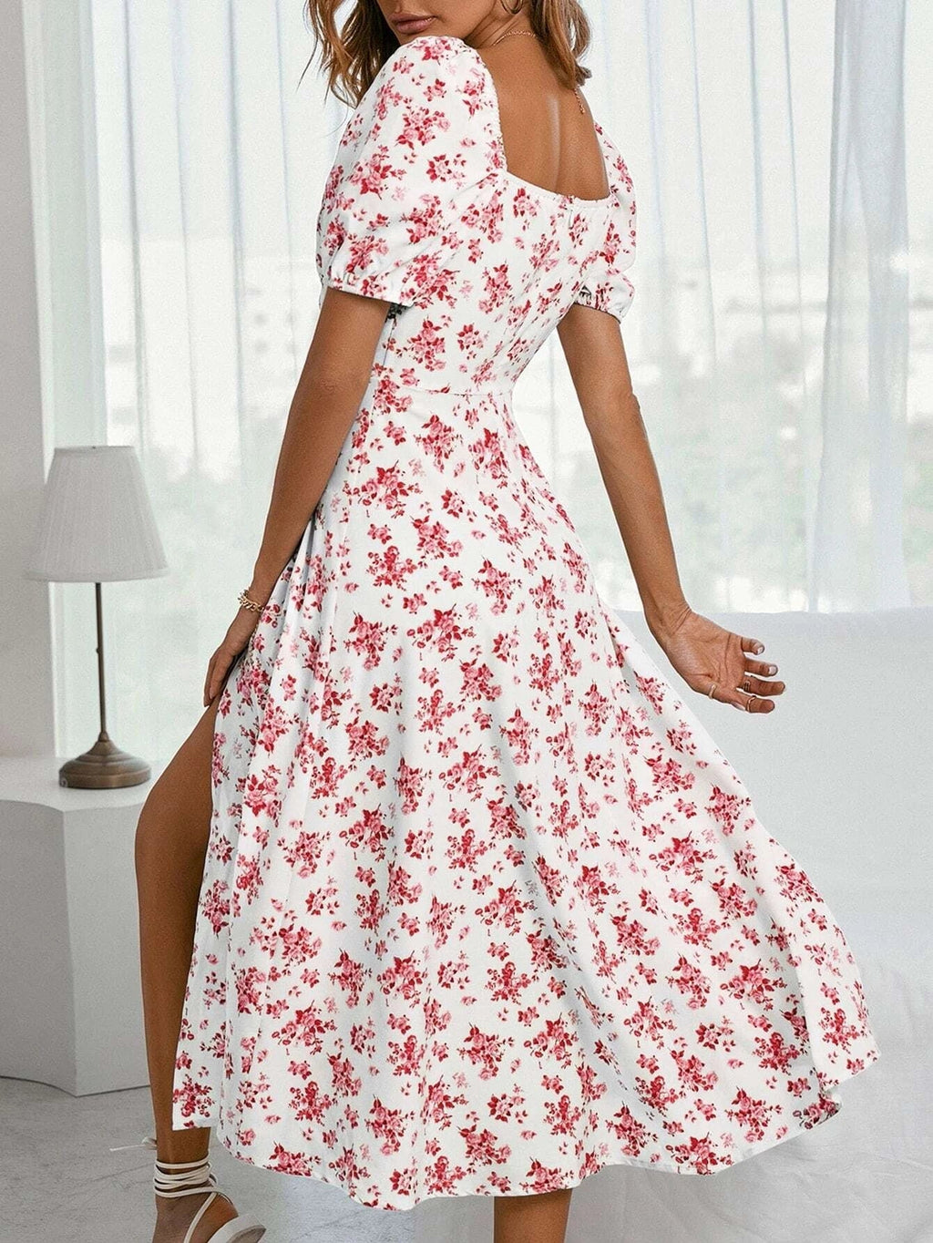 Isabella – Women's Floral Print Maxi Dress - Image 2