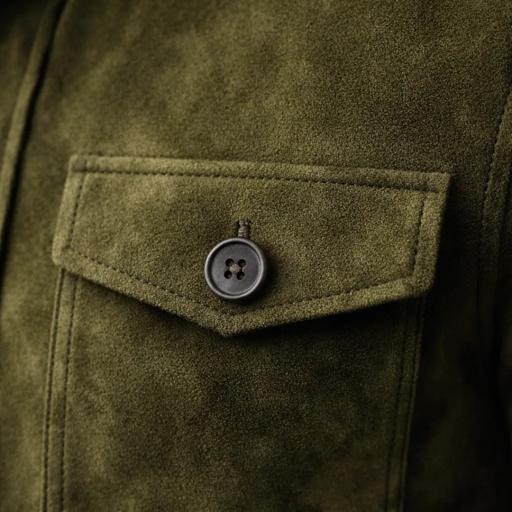 Utility-Jacke Herren, lockerer Schnitt mit Knopfverschluss | J&B - 5 - Jasminaboutique.com