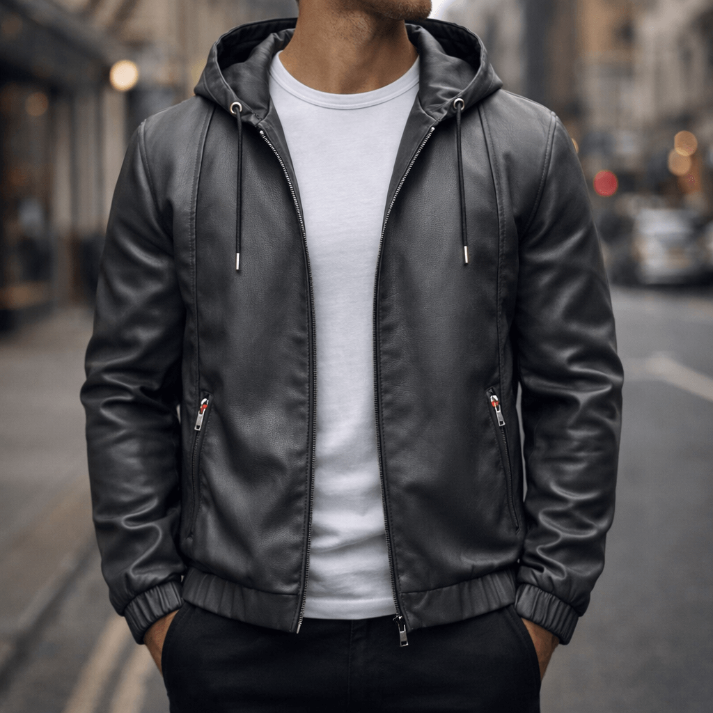 Bomberjacke Herren mit Kapuze | Lässiger Look mit Reißverschluss | J&B - 6 - Jasminaboutique.com