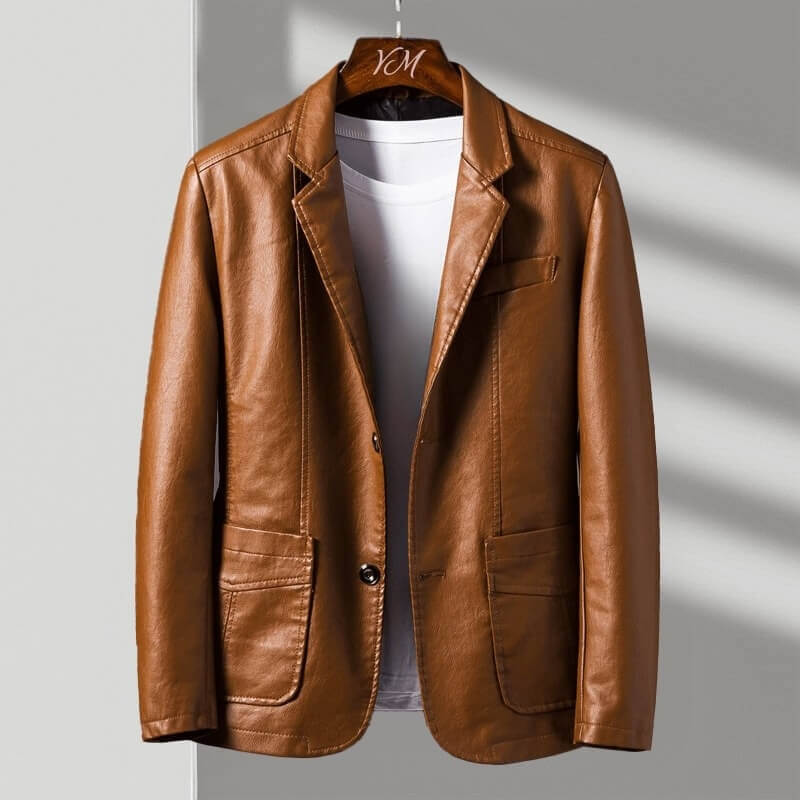 Herren Blazer in taillierter Passform mit fallendem Revers | J&B - 1 - Jasminaboutique.com