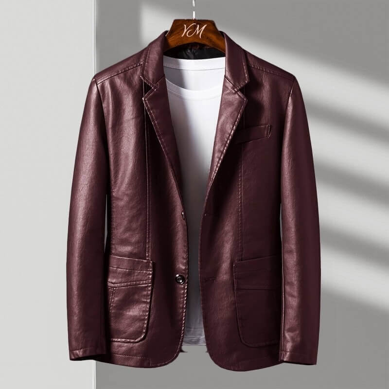 Herren Blazer in taillierter Passform mit fallendem Revers | J&B - 2 - Jasminaboutique.com