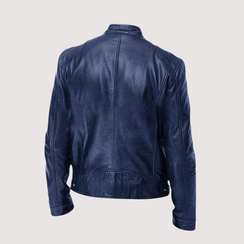 Lederjacke Herren – Strukturierte Passform mit praktischen Reißverschlusstaschen | J&B - 9 - Jasminaboutique.com