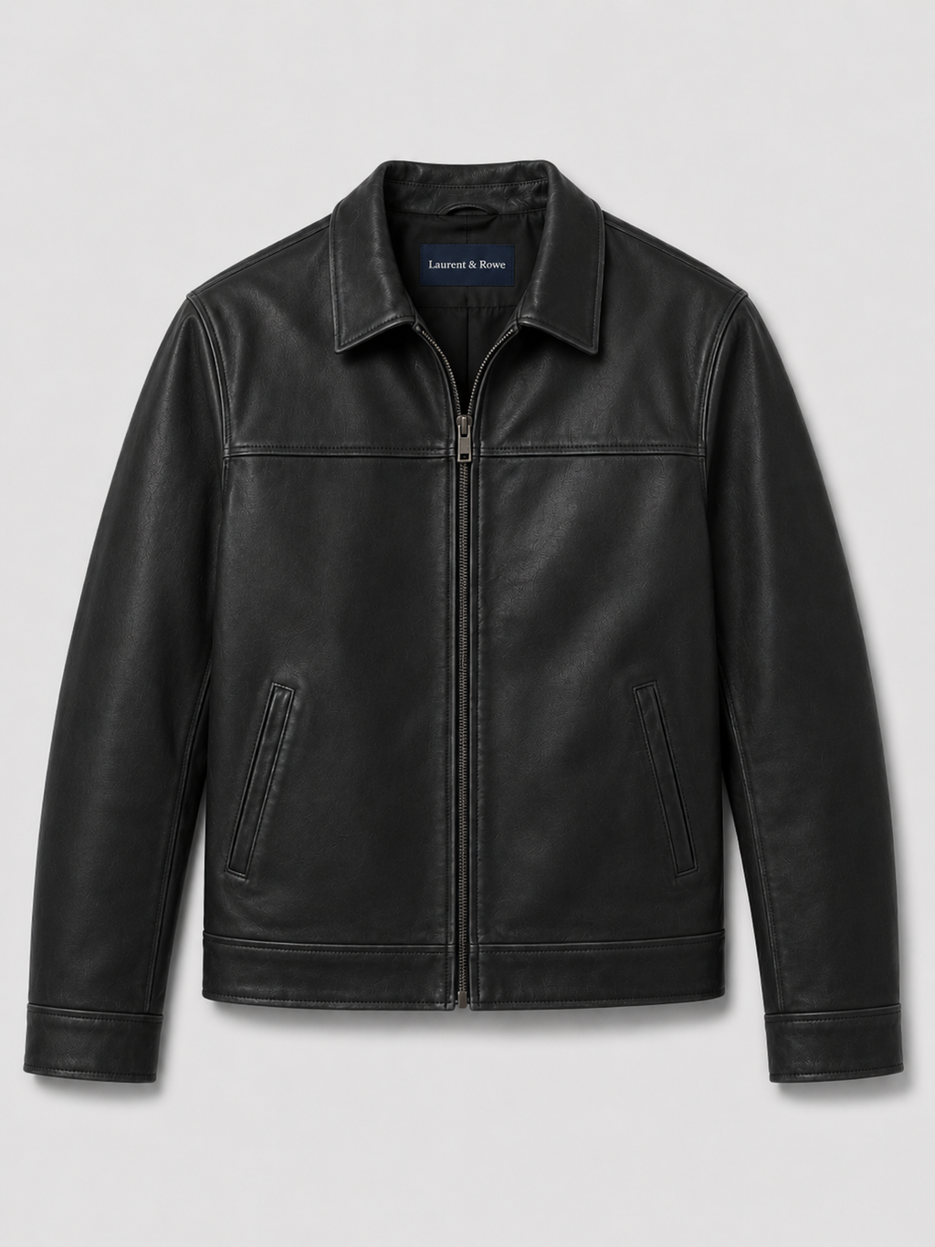 Lederjacke Herren mit klassischem Schnitt und elegantem Reißverschluss | J&B - 8 - Jasminaboutique.com
