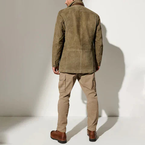 Herren Jacke im Utility-Stil mit kontrastierendem Kragen | J&B - 3 - Jasminaboutique.com