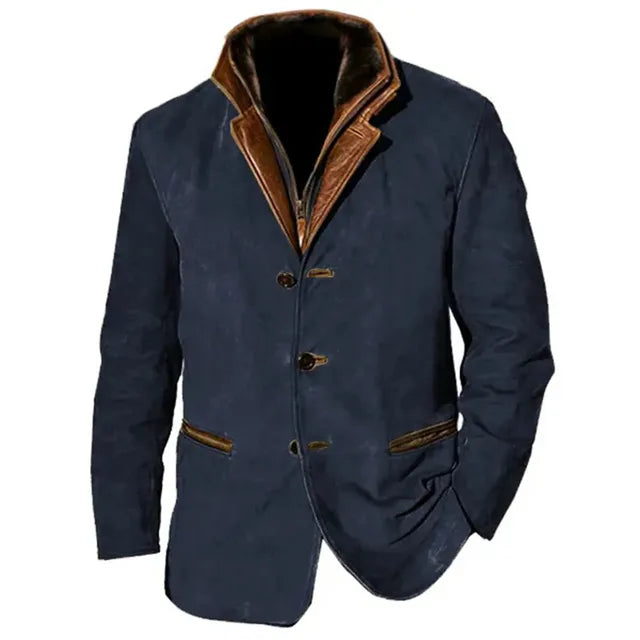Herren Jacke im Utility-Stil mit kontrastierendem Kragen | J&B - 5 - Jasminaboutique.com