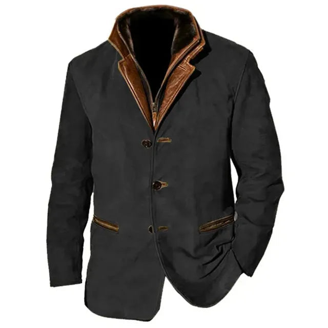 Herren Jacke im Utility-Stil mit kontrastierendem Kragen | J&B - 6 - Jasminaboutique.com