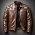 Lederjacke Herren – Klassische Passform mit strukturiertem Look | J&B - 1 - Jasminaboutique.com
