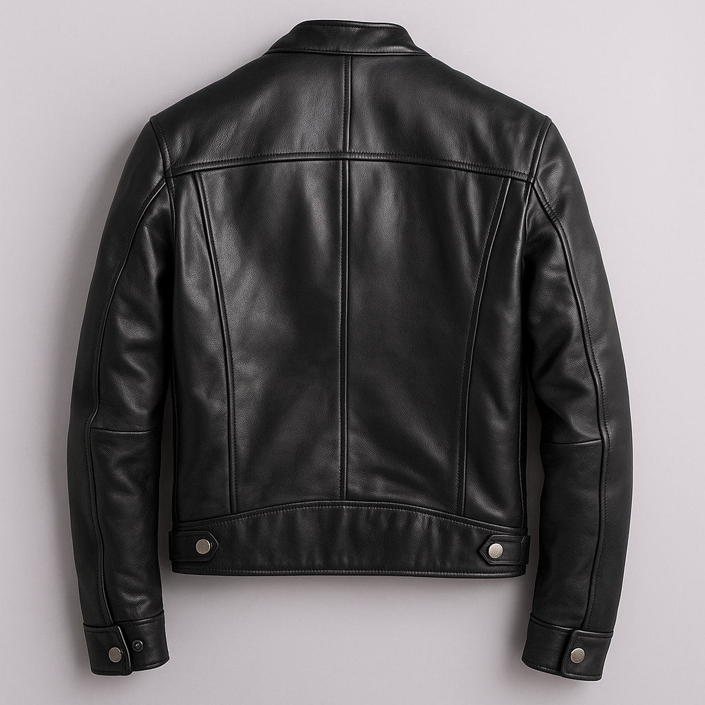Lederjacke Herren – Klassische Passform mit strukturiertem Look | J&B - 5 - Jasminaboutique.com