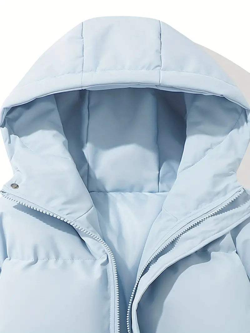 Damen Steppjacke mit Kapuze und Reißverschluss | J&B - 29 - Jasminaboutique.com