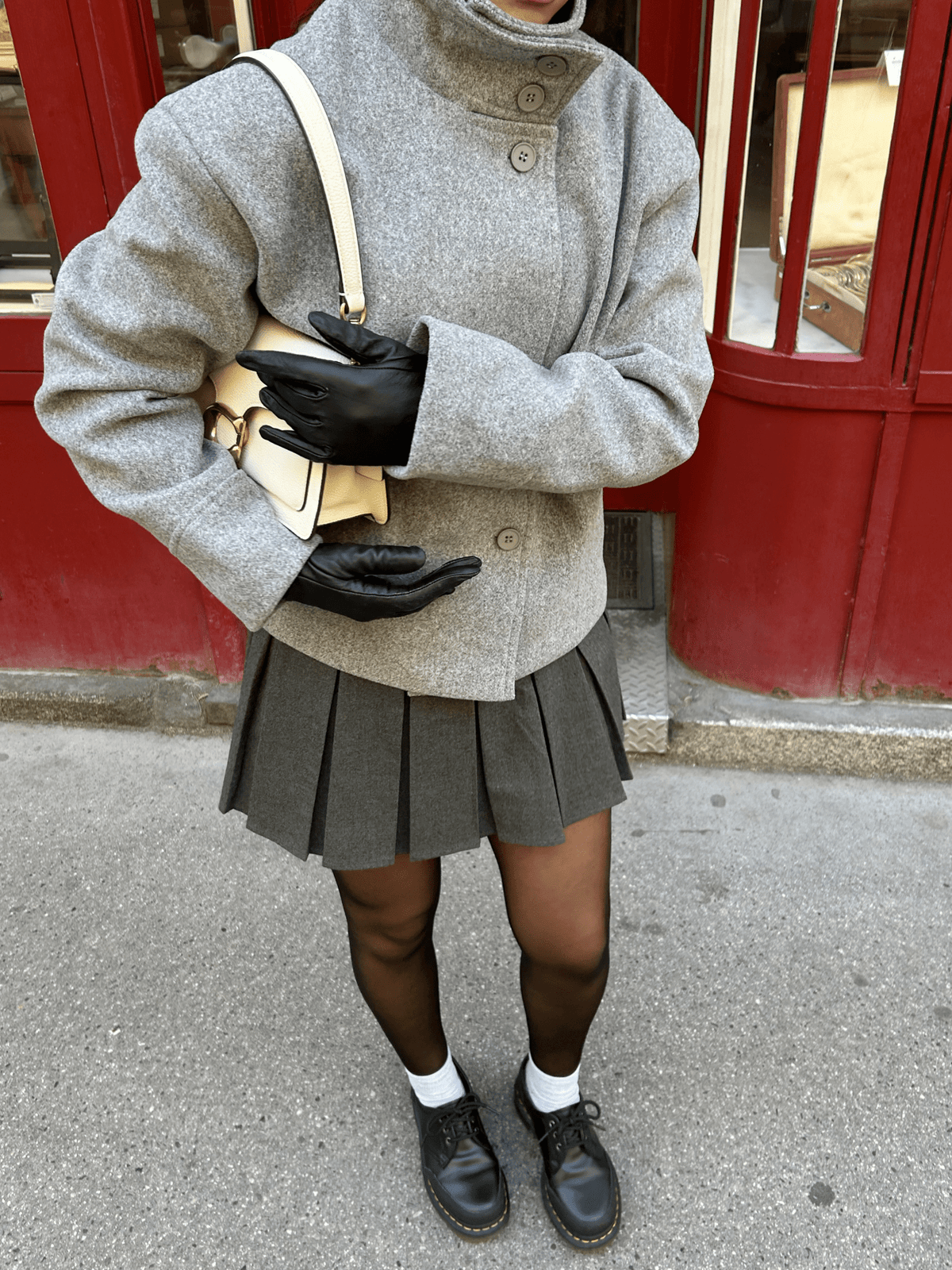 Damenjacke mit hohem Kragen und lockerer Passform | J&B - 3 - Jasminaboutique.com