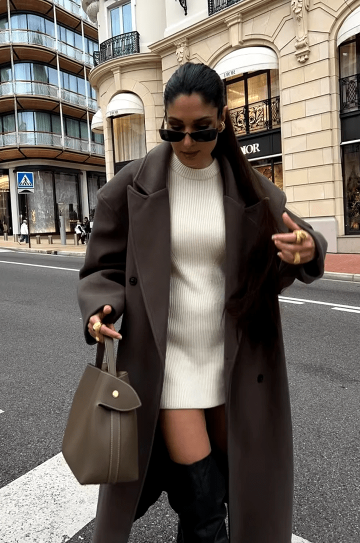Lange Damenjacke mit lockerer Passform und breitem Revers | J&B - 9 - Jasminaboutique.com