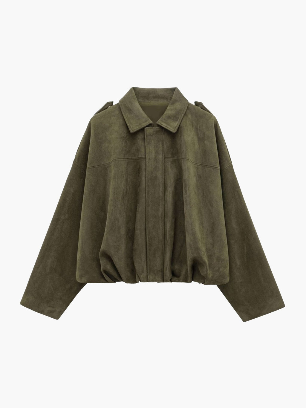 Bomberjacke Damen, oversized Schnitt mit Reißverschluss | J&B - 1 - Jasminaboutique.com