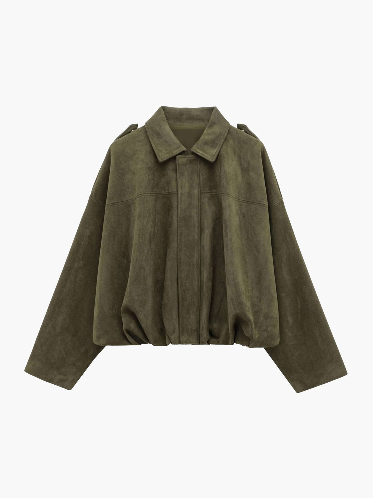 Bomberjacke Damen, oversized Schnitt mit Reißverschluss | J&B - 1 - Jasminaboutique.com