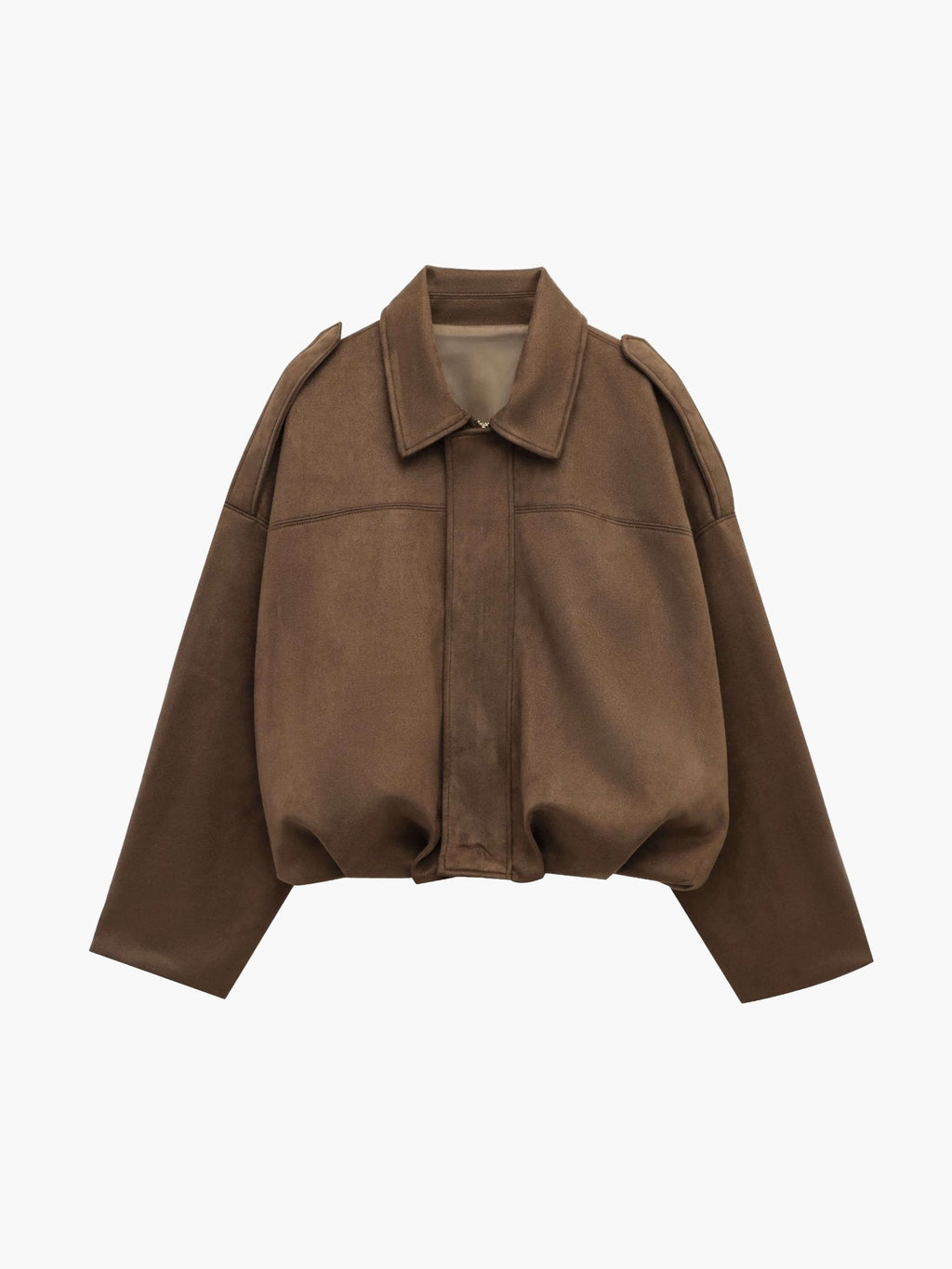 Bomberjacke Damen, oversized Schnitt mit Reißverschluss | J&B - 10 - Jasminaboutique.com