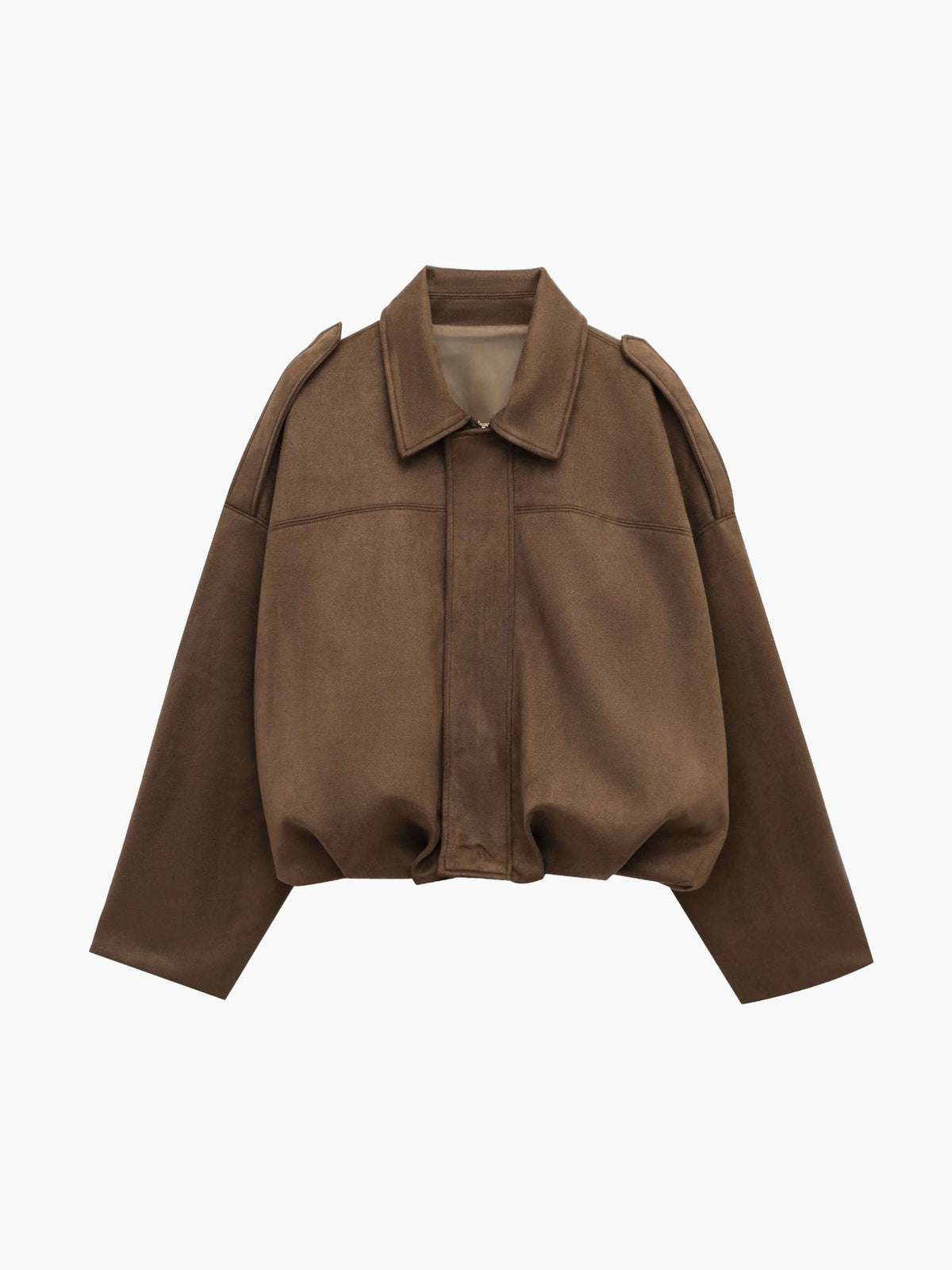 Bomberjacke Damen, oversized Schnitt mit Reißverschluss | J&B - 10 - Jasminaboutique.com
