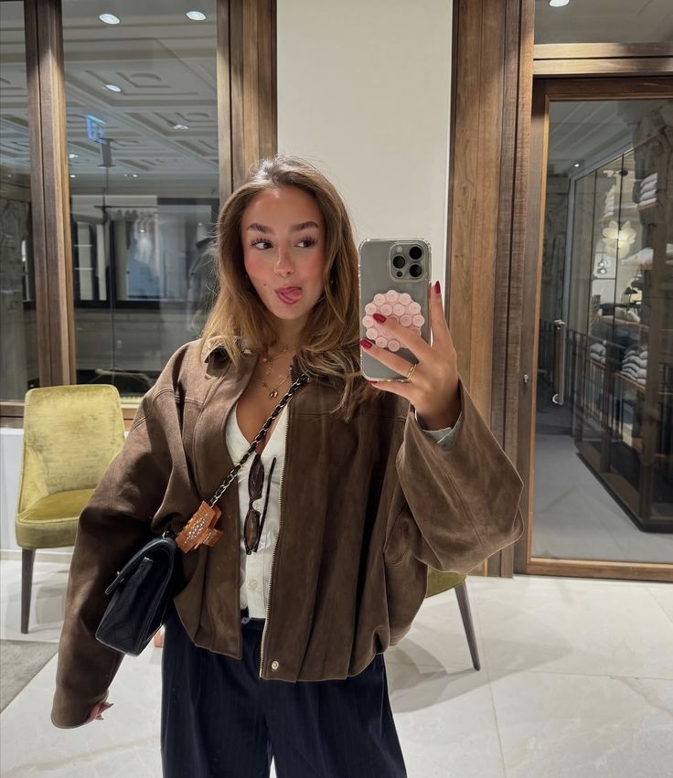 Bomberjacke Damen, oversized Schnitt mit Reißverschluss | J&B - 12 - Jasminaboutique.com