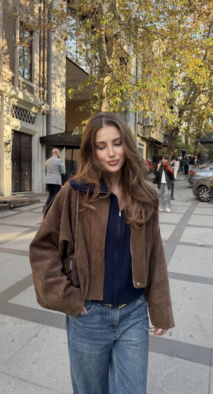 Bomberjacke Damen, oversized Schnitt mit Reißverschluss | J&B - 13 - Jasminaboutique.com