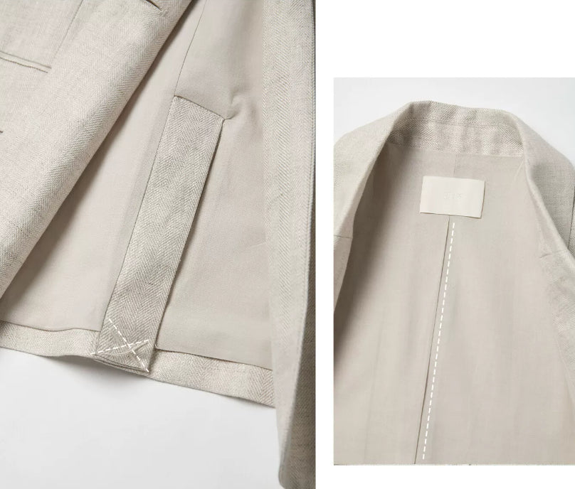 Blazer Damen in lässiger Passform mit gekerbtem Revers | J&B - 2 - Jasminaboutique.com