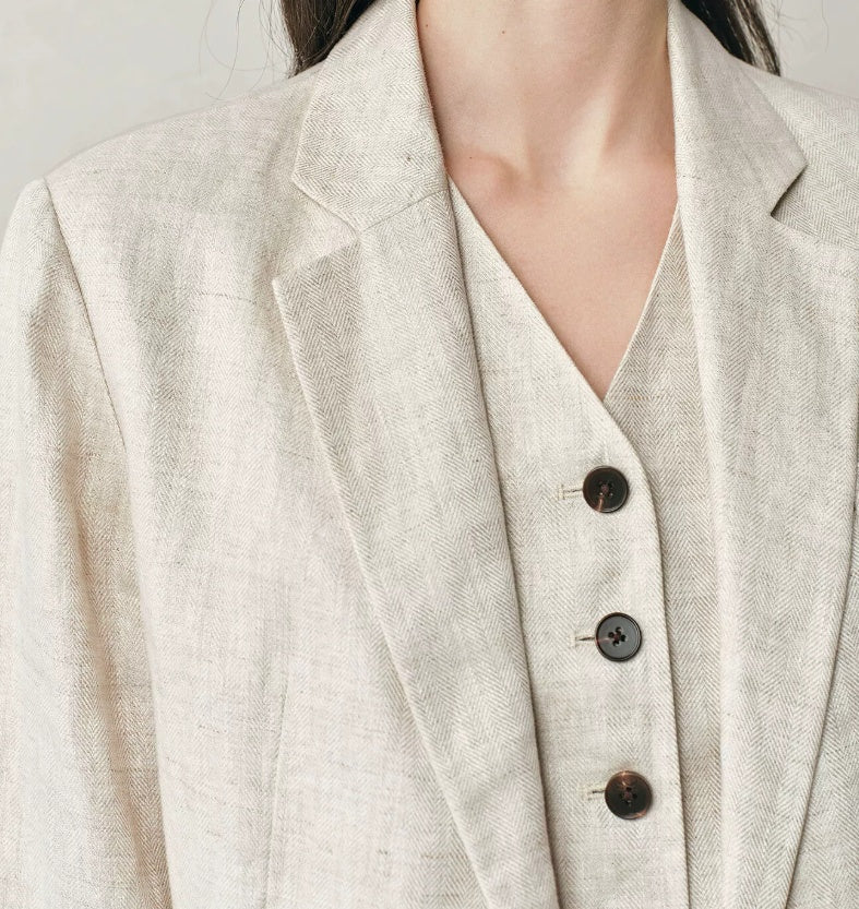 Blazer Damen in lässiger Passform mit gekerbtem Revers | J&B - 6 - Jasminaboutique.com