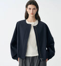 Bomberjacke Damen, lässige Passform, mit Reißverschluss | J&B - 2 - Jasminaboutique.com