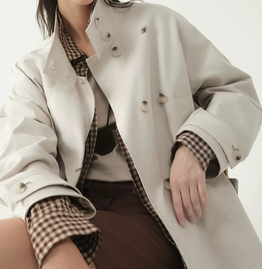 Damenjacke mit Zweireiher-Verschluss und lässiger Passform | J&B - 1 - Jasminaboutique.com