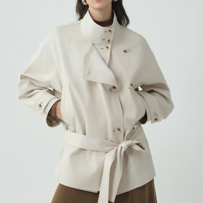Damenjacke mit Zweireiher-Verschluss und lässiger Passform | J&B - 4 - Jasminaboutique.com