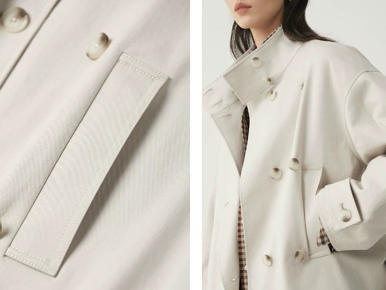 Damenjacke mit Zweireiher-Verschluss und lässiger Passform | J&B - 13 - Jasminaboutique.com