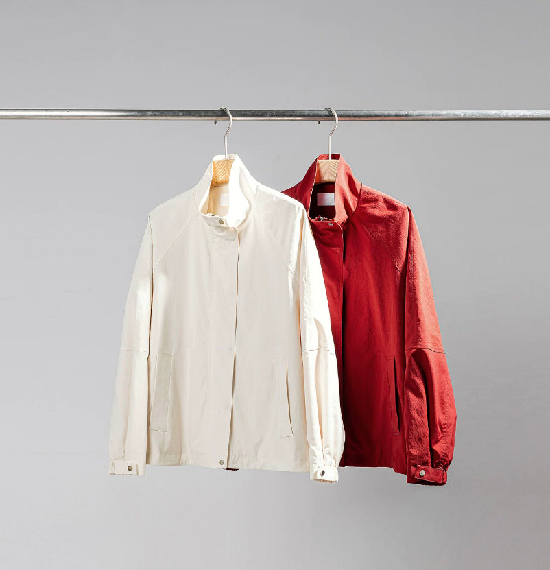 Bomberjacke Damen, lockere Passform, mit praktischem Reißverschluss | J&B - 2 - Jasminaboutique.com