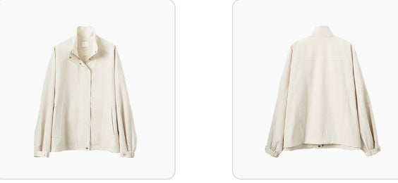 Bomberjacke Damen, lockere Passform, mit praktischem Reißverschluss | J&B - 5 - Jasminaboutique.com