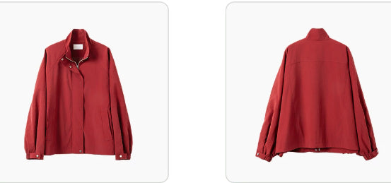 Bomberjacke Damen, lockere Passform, mit praktischem Reißverschluss | J&B - 6 - Jasminaboutique.com