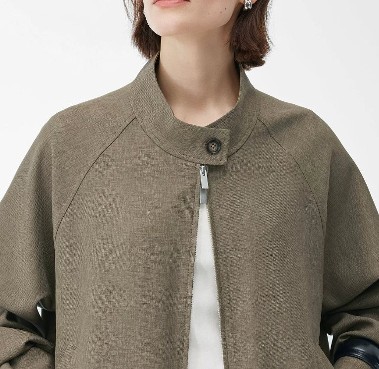 Damen Bomberjacke mit Reißverschluss und lässigem Schnitt | J&B - 2 - Jasminaboutique.com