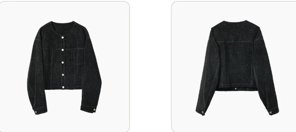 Kurze Damenjacke mit lässiger Passform und Vordertaschen | J&B - 2 - Jasminaboutique.com