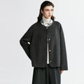 Damenjacke in lockerer Passform mit Knopfverschluss | J&B - 3 - Jasminaboutique.com