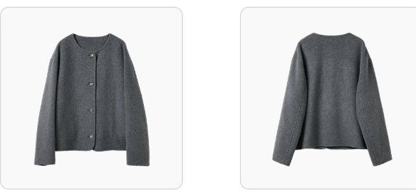 Damenjacke in lockerer Passform mit Knopfverschluss | J&B - 6 - Jasminaboutique.com