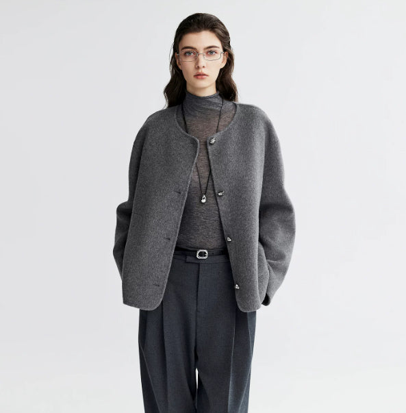 Damenjacke in lockerer Passform mit Knopfverschluss | J&B - 9 - Jasminaboutique.com