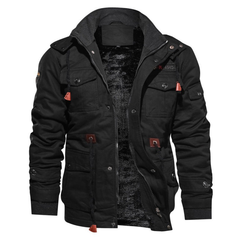 Utility-Jacke Herren mit Reißverschluss und zahlreichen Taschen | J&B - 1 - Jasminaboutique.com