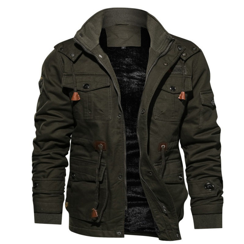 Utility-Jacke Herren mit Reißverschluss und zahlreichen Taschen | J&B - 2 - Jasminaboutique.com
