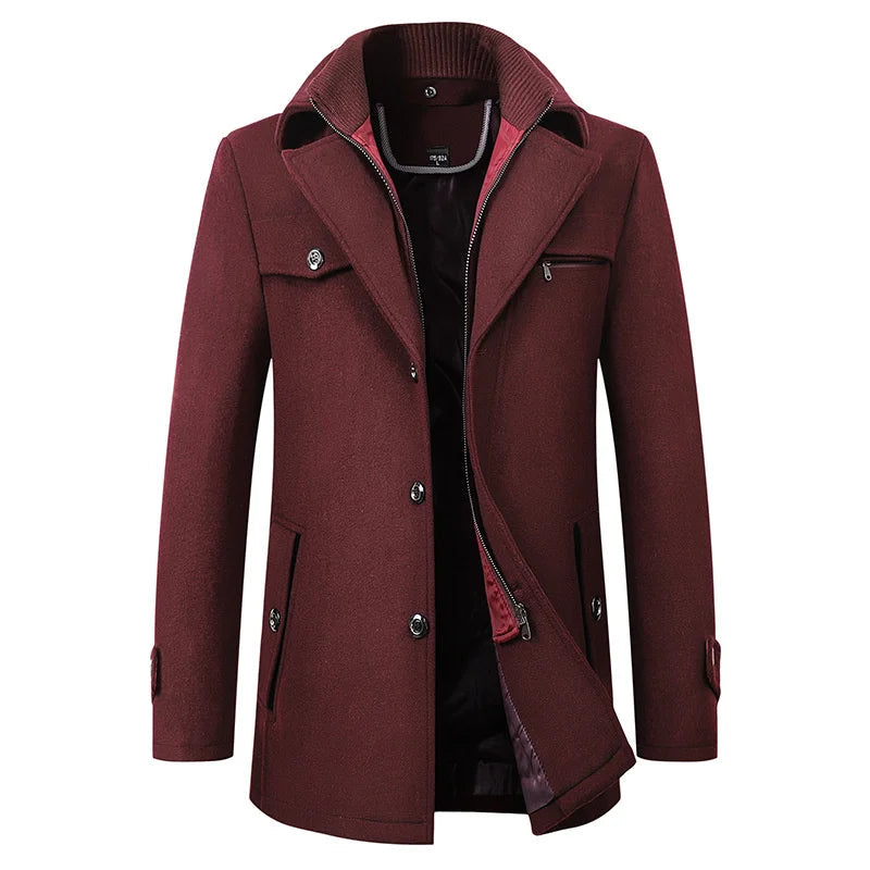 Herrenjacke mit strukturiertem Look und Reißverschluss | J&B - 3 - Jasminaboutique.com