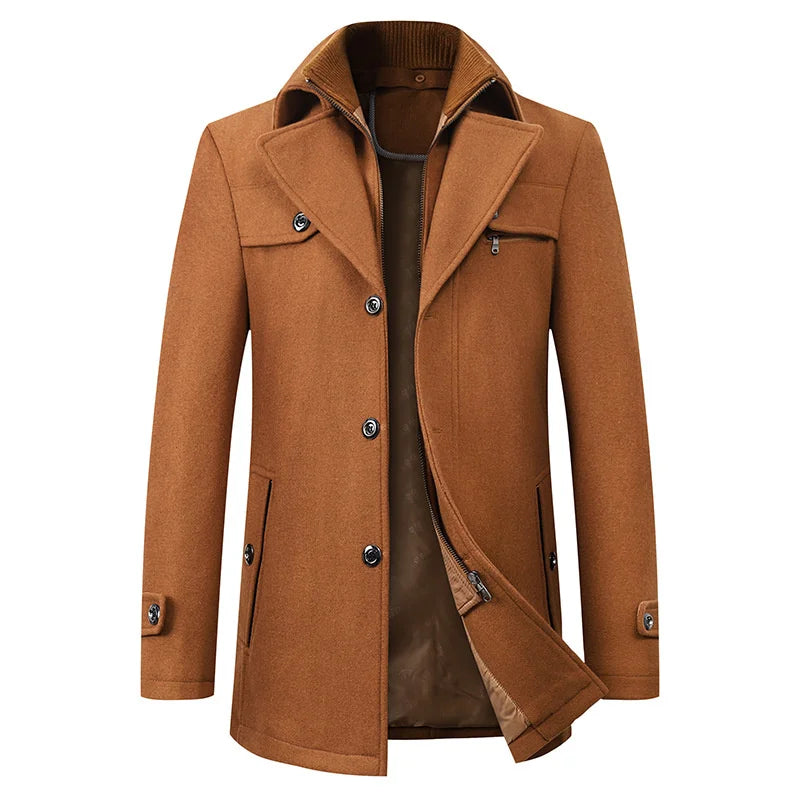 Herrenjacke mit strukturiertem Look und Reißverschluss | J&B - 4 - Jasminaboutique.com