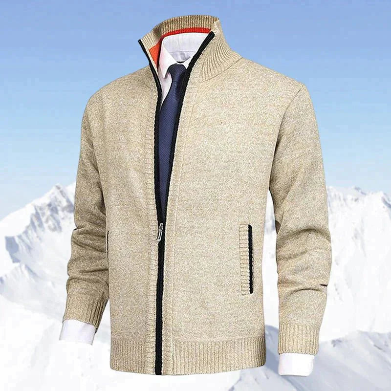 Lässige Herrenjacke mit Stehkragen und Reißverschluss | J&B - 3 - Jasminaboutique.com