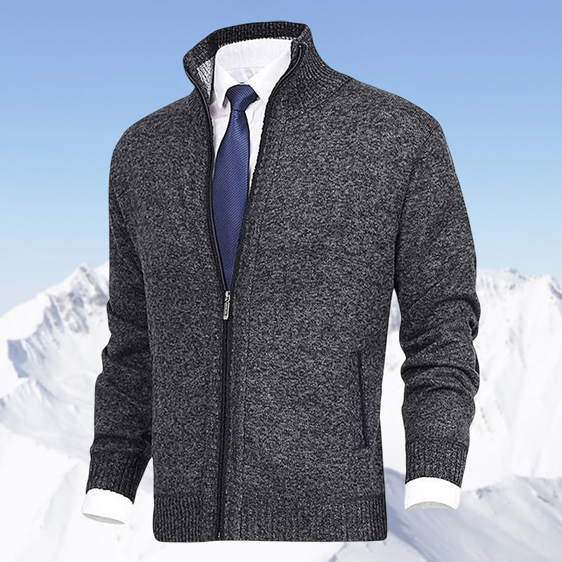 Lässige Herrenjacke mit Stehkragen und Reißverschluss | J&B - 9 - Jasminaboutique.com