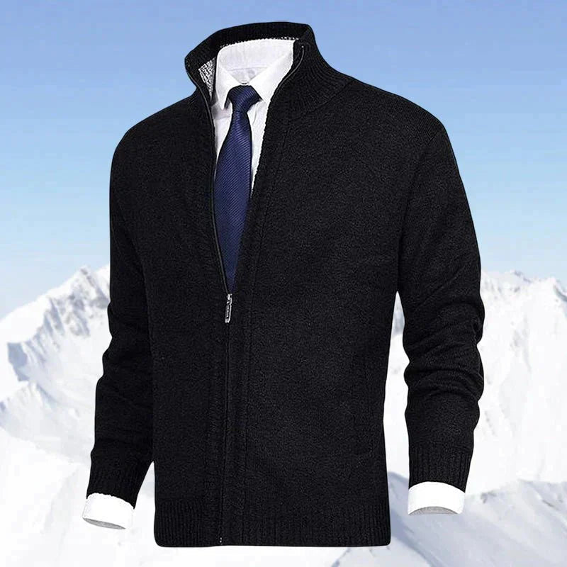 Lässige Herrenjacke mit Stehkragen und Reißverschluss | J&B - 12 - Jasminaboutique.com