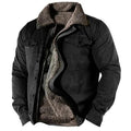 Herren-Jacke im Utility-Stil mit Sherpa-Futter und Knopfverschluss | J&B - 1 - Jasminaboutique.com
