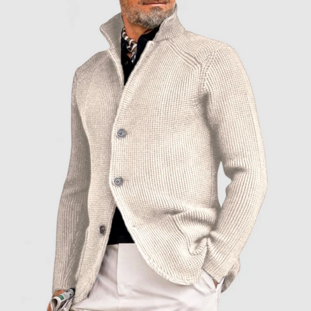 Herrenjacke mit strukturierter Passform und stilvollem Kragen | J&B - 8 - Jasminaboutique.com