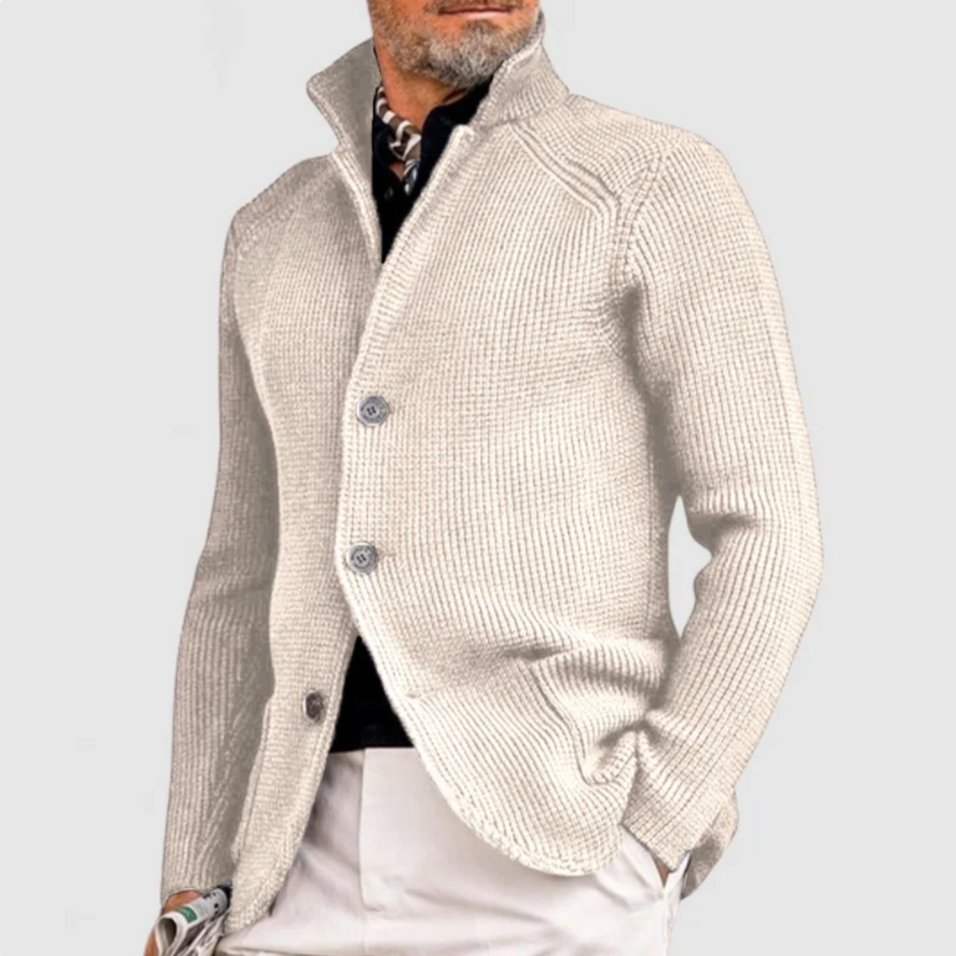 Herrenjacke mit strukturierter Passform und stilvollem Kragen | J&B - 8 - Jasminaboutique.com